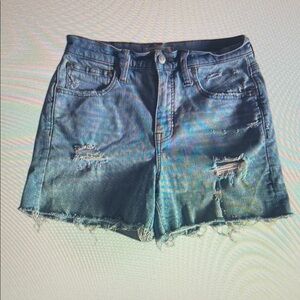 Distressed Denim Women Shorts
